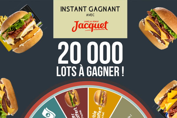 REGLEMENT COMPLET Jeu instant gagnant Speed Burger et Jacquet®