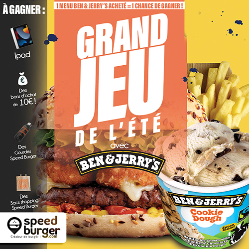 Jeu Web « Grand Jeu Les menus Ben & Jerry’s et Speed Burger »